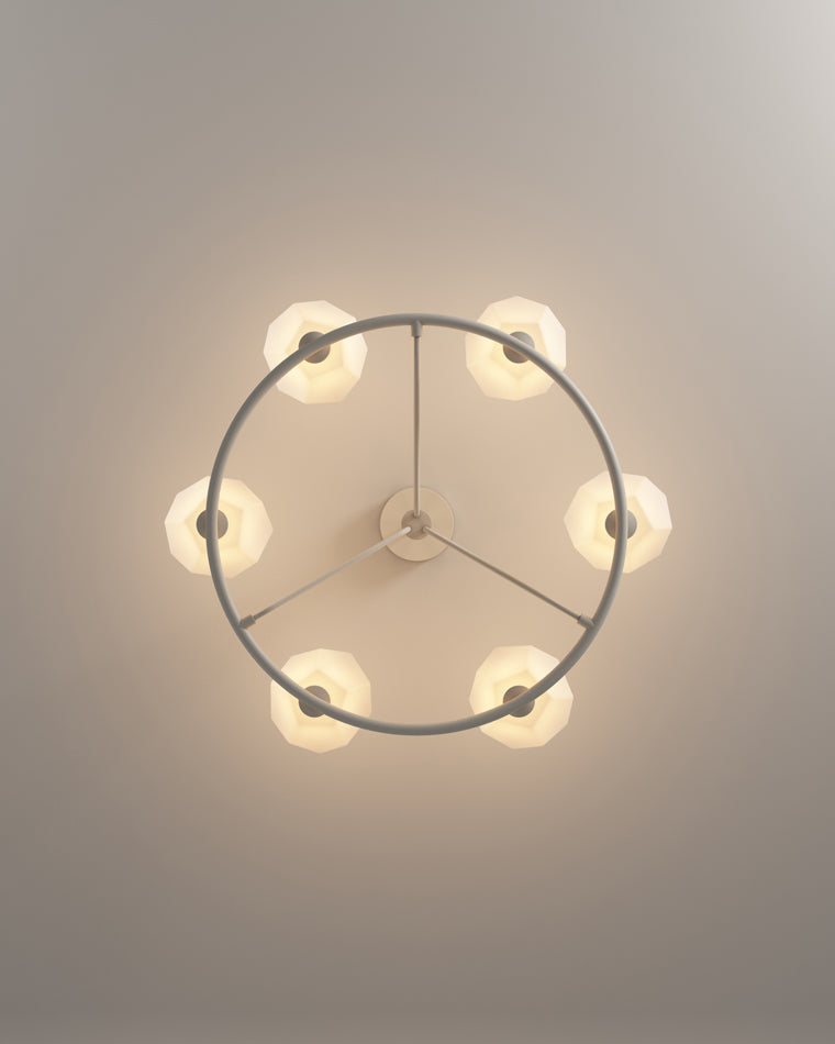 WOMO White Rock Shaded Chandelier-WM2168