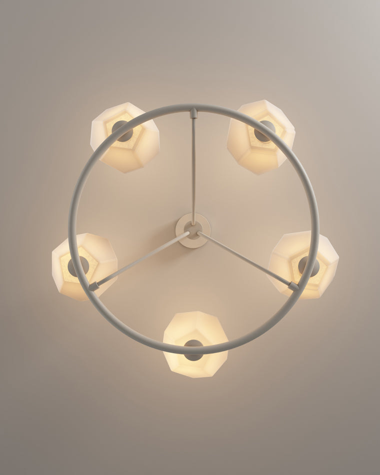 WOMO White Rock Shaded Chandelier-WM2168