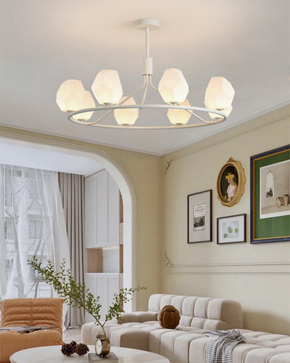 WOMO White Rock Shaded Chandelier-WM2168