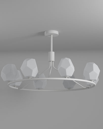 WOMO White Rock Shaded Chandelier-WM2168