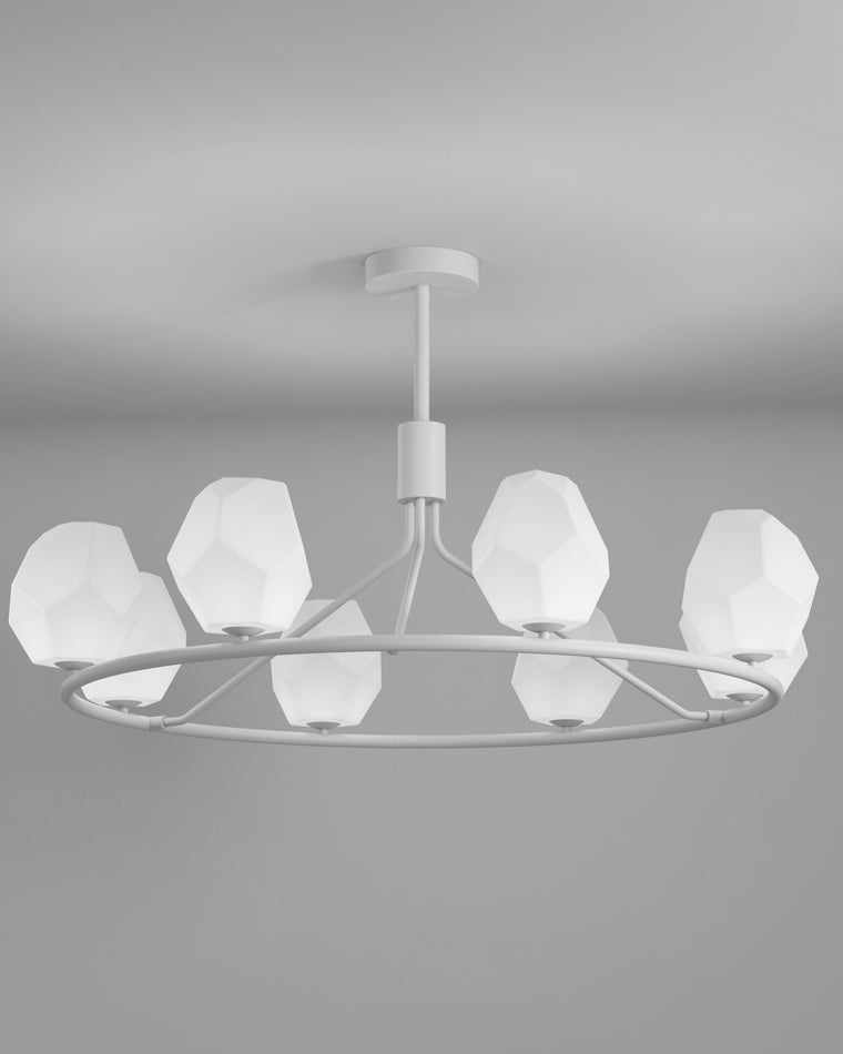 WOMO White Rock Shaded Chandelier-WM2168