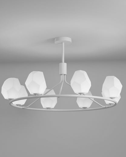 WOMO White Rock Shaded Chandelier-WM2168