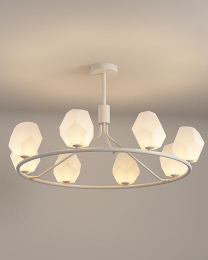 WOMO White Rock Shaded Chandelier-WM2168