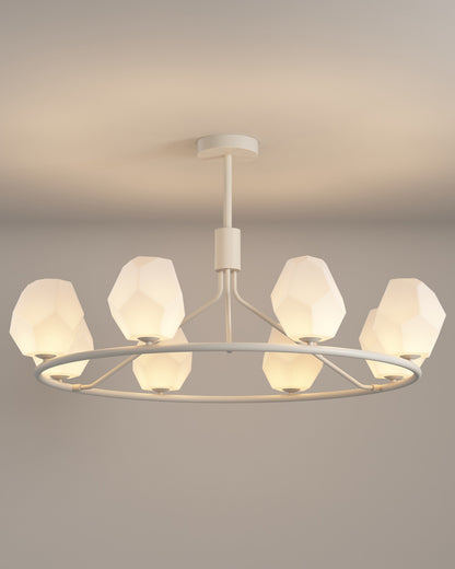 WOMO White Rock Shaded Chandelier-WM2168