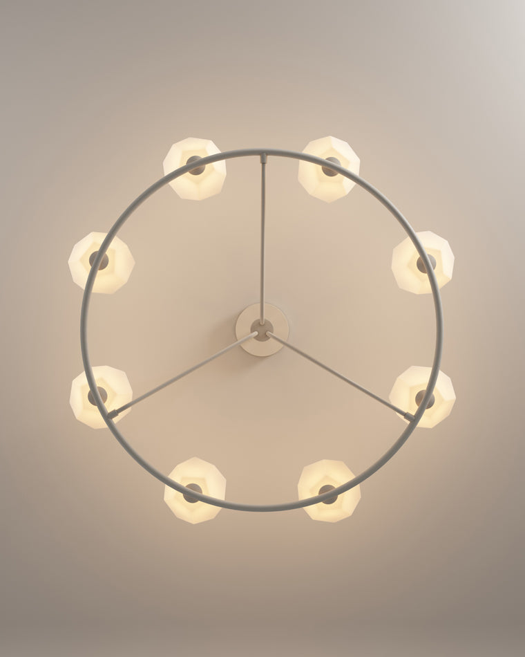 WOMO White Rock Shaded Chandelier-WM2168