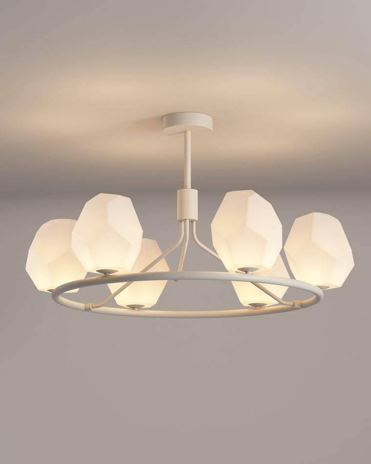 WOMO White Rock Shaded Chandelier-WM2168