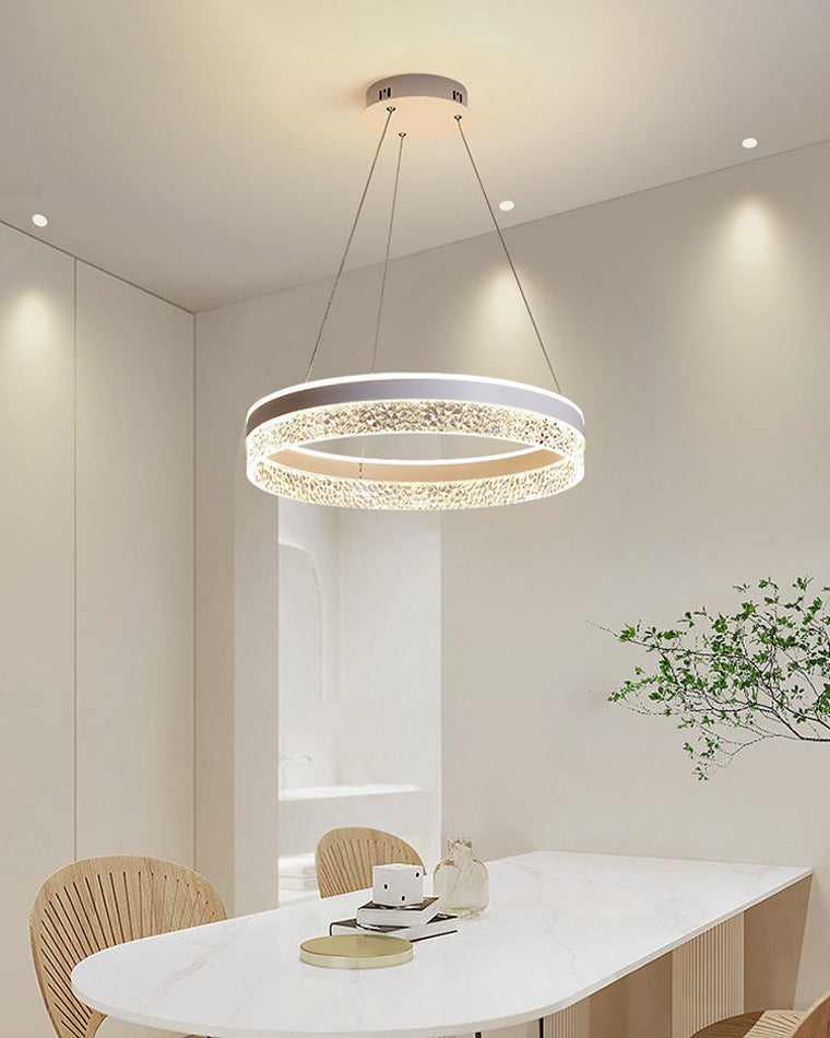 Womo Acrylic Circular LED Chandelier ...