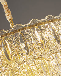 WOMO Textured Glass Tiered Chandelier-WM2177