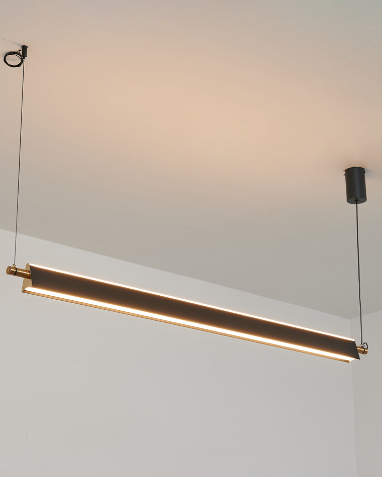 WOMO Black Linear Pendant Light-WM2182