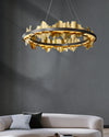 WOMO Iceberg Round Black Gold Chandelier-WM2183 thumbnail