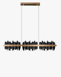 WOMO Iceberg Black Gold Linear Chandelier-WM2184