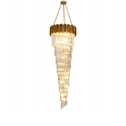 WOMO Gold Cascading Crystal Chandelier-WM2185d