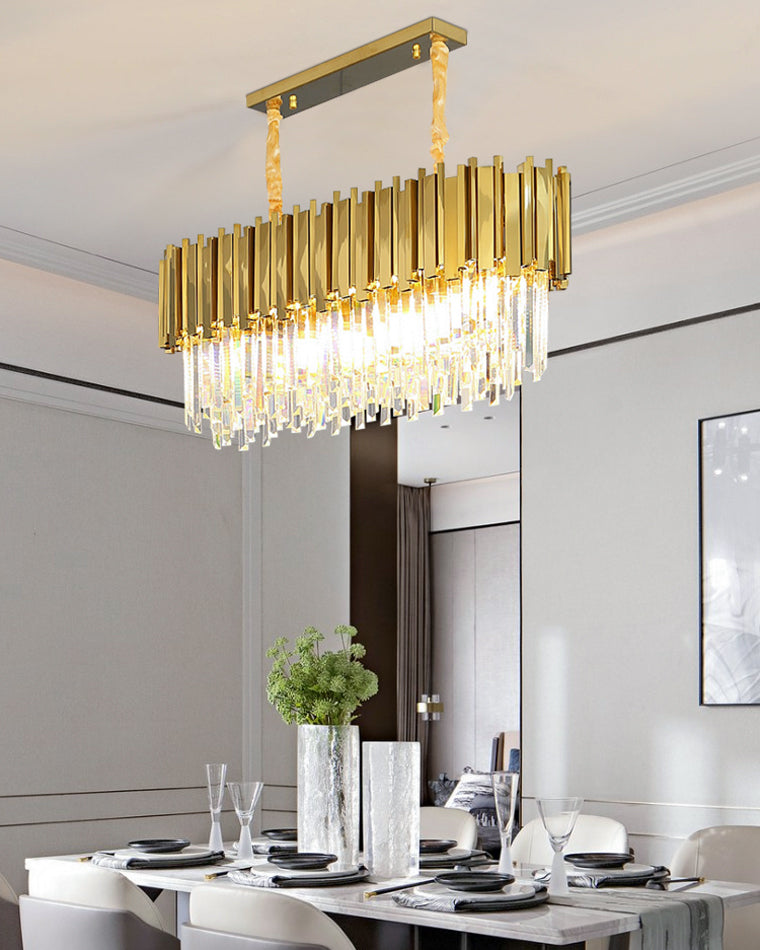 WOMO  Prism Crystal Tiered Chandelier-WM2185