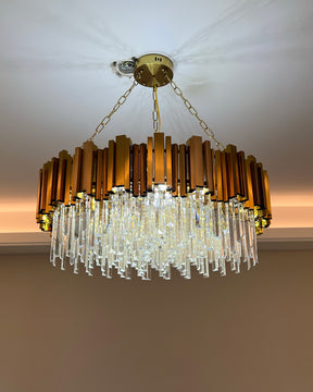 WOMO  Prism Crystal Tiered Chandelier-WM2185