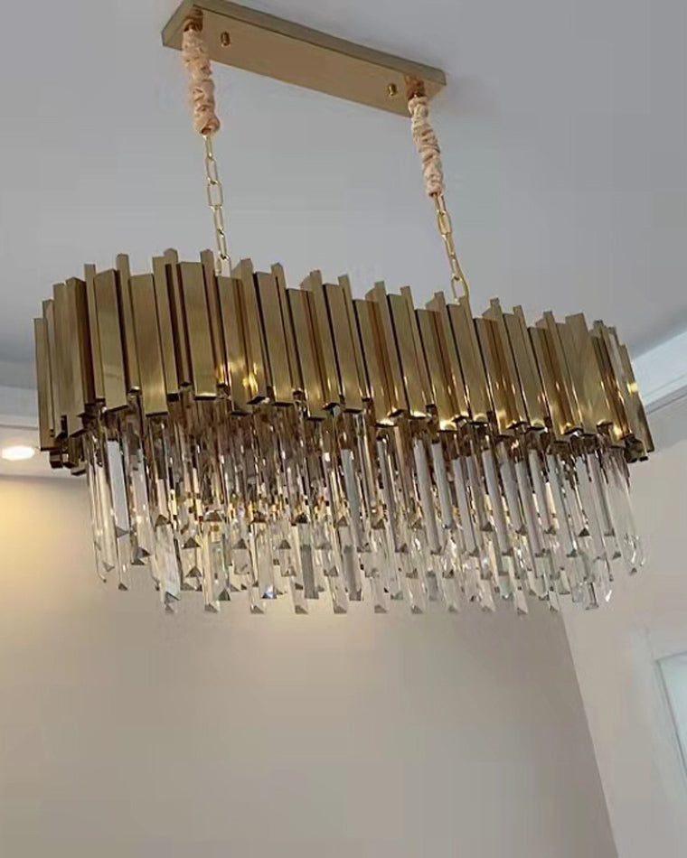 WOMO  Prism Crystal Tiered Chandelier-WM2185