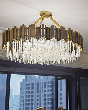 WOMO  Prism Crystal Tiered Chandelier-WM2185