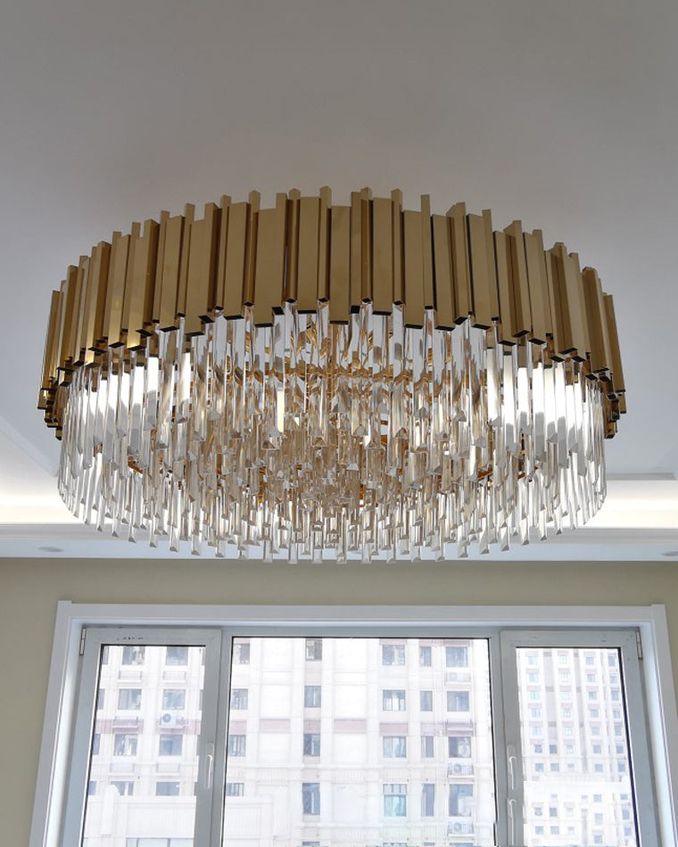 WOMO  Prism Crystal Tiered Chandelier-WM2185