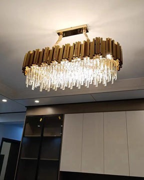 WOMO  Prism Crystal Tiered Chandelier-WM2185