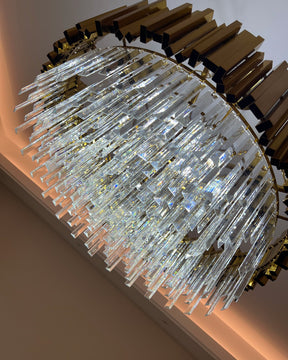 WOMO  Prism Crystal Tiered Chandelier-WM2185