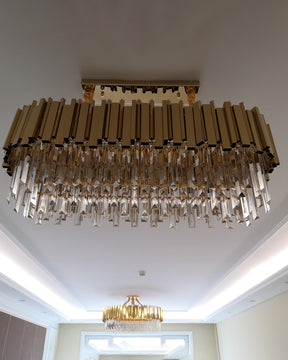 WOMO  Prism Crystal Tiered Chandelier-WM2185