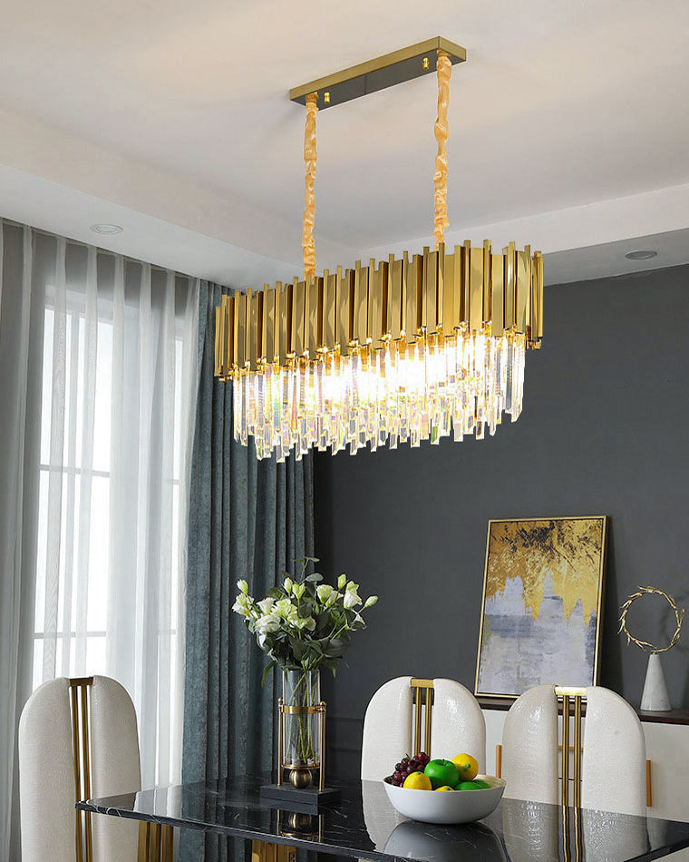 WOMO  Prism Crystal Tiered Chandelier-WM2185