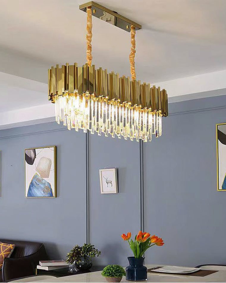 WOMO  Prism Crystal Tiered Chandelier-WM2185