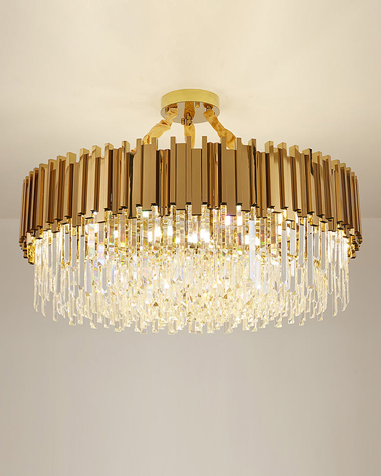 WOMO  Prism Crystal Tiered Chandelier-WM2185