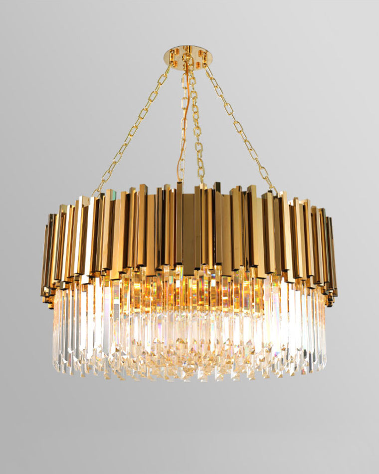 WOMO  Prism Crystal Tiered Chandelier-WM2185