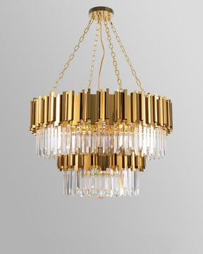 WOMO  Prism Crystal Tiered Chandelier-WM2185