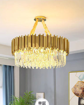 WOMO  Prism Crystal Tiered Chandelier-WM2185