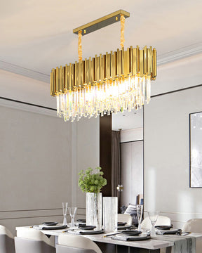 WOMO  Prism Crystal Tiered Chandelier-WM2185