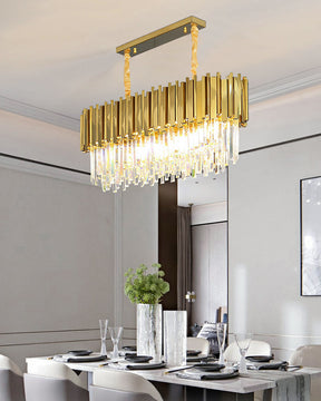 WOMO  Prism Crystal Tiered Chandelier-WM2185