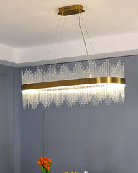 WOMO Glass Rods Round Chandelier-WM2186