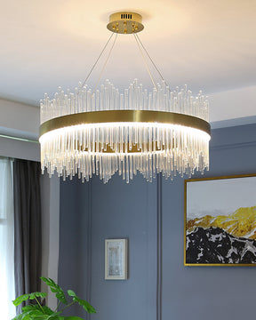 WOMO Glass Rods Round Chandelier-WM2186