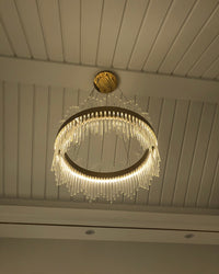 WOMO Glass Rods Round Chandelier-WM2186