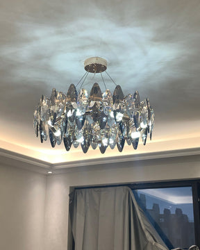 WOMO Smoked Crystal Round Chandelier-WM2187