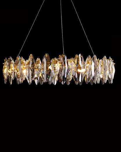 WOMO Smoked Crystal Round Chandelier-WM2187