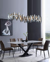 WOMO Smoked Crystal Linear Chandelier-WM2188 thumbnail