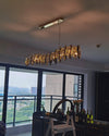 WOMO Smoked Crystal Linear Chandelier-WM2188 thumbnail