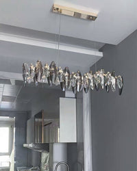 WOMO Smoked Crystal Linear Chandelier-WM2188