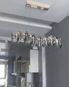 WOMO Smoked Crystal Linear Chandelier-WM2188 thumbnail