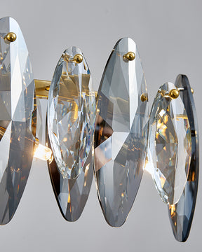 WOMO Smoked Crystal Linear Chandelier-WM2188