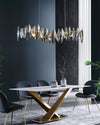 WOMO Smoked Crystal Linear Chandelier-WM2188 thumbnail