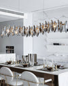 WOMO Smoked Crystal Linear Chandelier-WM2188 thumbnail