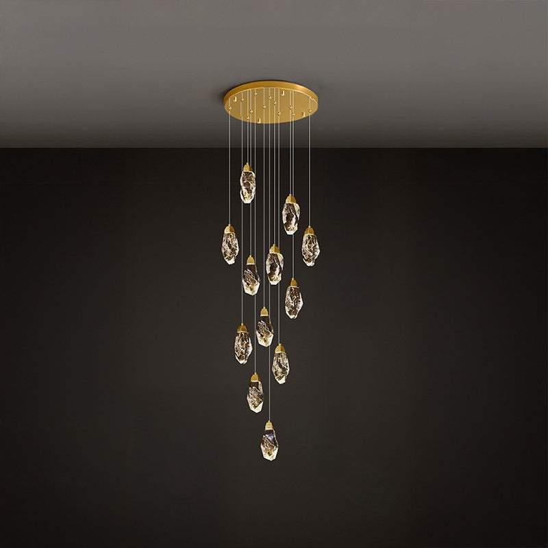 WOMO Crystal Raindrop Chandelier-WM3053