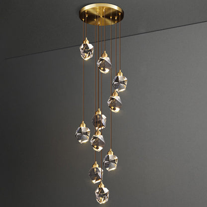 WOMO Rock Crystal Rain Chandelier-WM2189