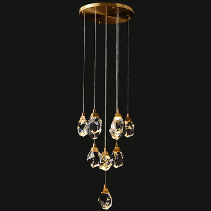 WOMO Rock Crystal Rain Chandelier-WM2189