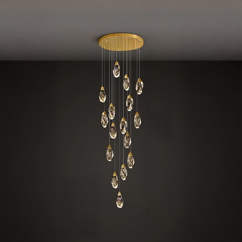 WOMO Crystal Raindrop Chandelier-WM3053