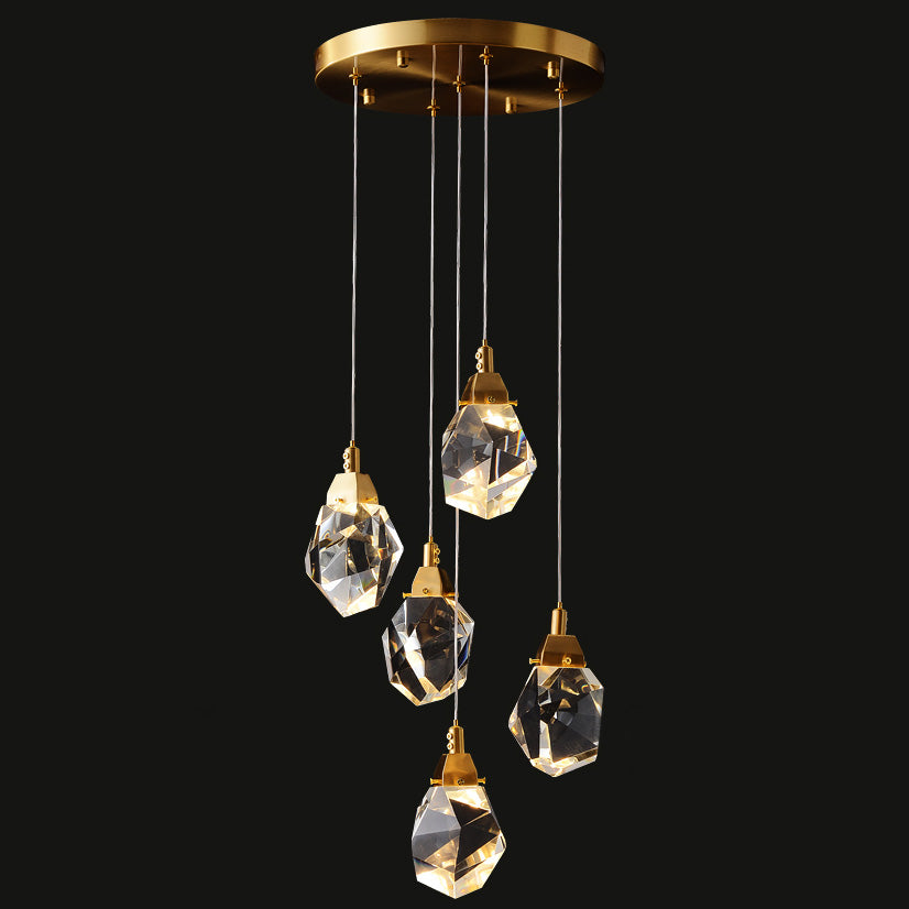 WOMO Rock Crystal Rain Chandelier-WM2189