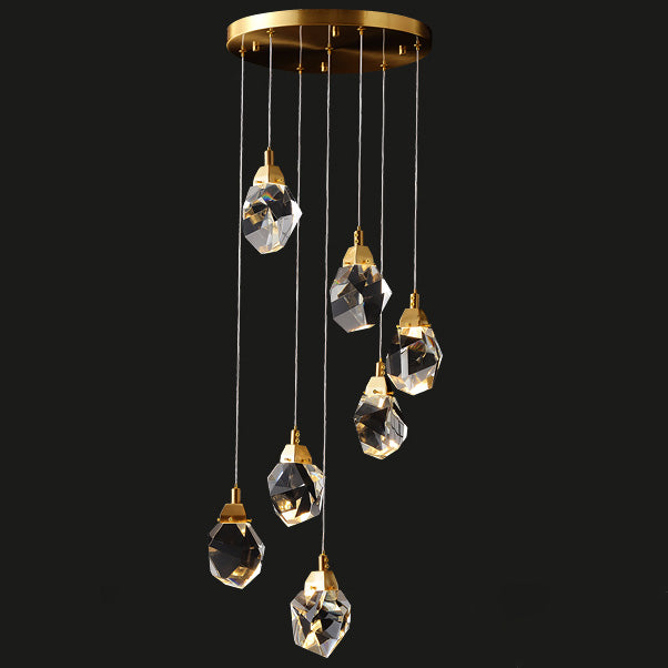 WOMO Rock Crystal Rain Chandelier-WM2189